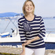 Pullover - Pullover mit Rosenmotiv, in Größe L(44/46) bis XXL(52/54), in Farbe MARINE-ECRU – Farbe MARINE-ECRU – Ansicht 2