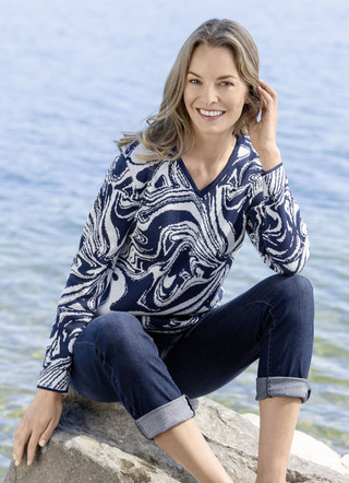 Pullover in Jacquard-Dessin
