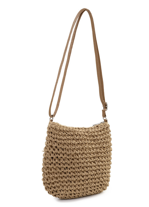 Taschen - Sommerliche Tasche, Damen, mit verstellbarem Umhängeriemen, in Farbe NATURBRAUN Ansicht 2