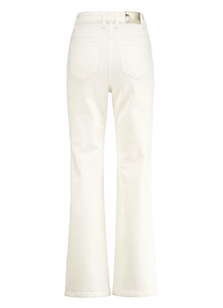 Hosen mit Knopf- und Reißverschluss - Jeans mit weitem Beinverlauf, in Größe 017 bis 052, in Farbe ECRU – Farbe ECRU – Ansicht 