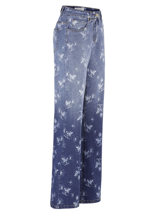 Hosen mit Knopf- und Reißverschluss - Jeans mit tollem Farbverlauf, in Größe 017 bis 050, in Farbe JEANSBLAU Ansicht 1