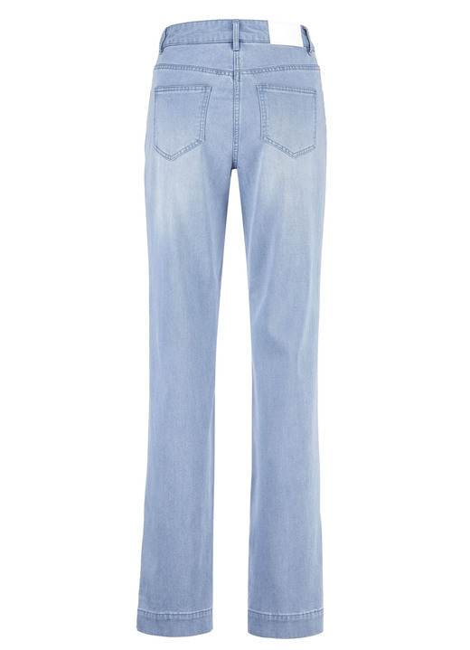 Hosen mit Knopf- und Reißverschluss - Jeans in 5-Pocket-Form , in Größe 017 bis 050, in Farbe DUNKELBLAU Ansicht 5