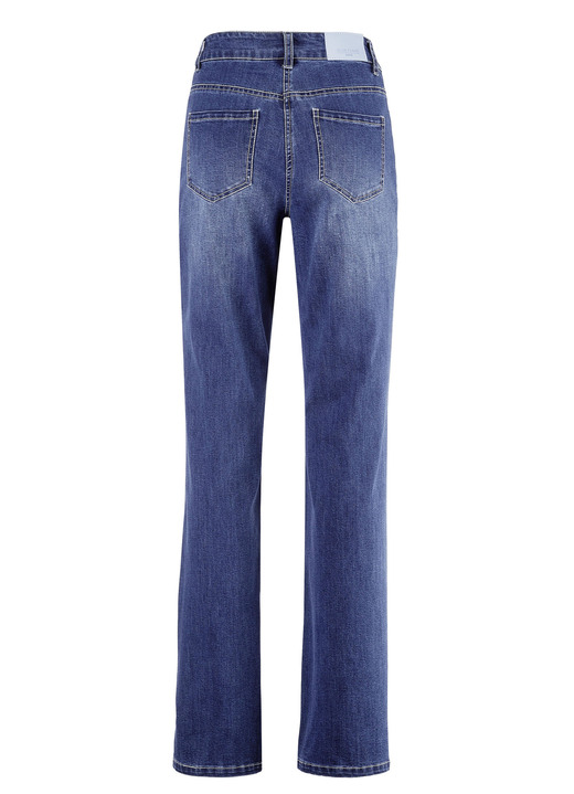 Hosen mit Knopf- und Reißverschluss - Jeans in 4-Pocket-Form, in Größe 017 bis 050, in Farbe JEANSBLAU Ansicht 2