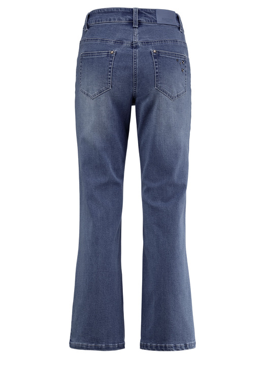 Hosen mit Knopf- und Reißverschluss - Jeans mit trendigen Ziernieten, in Größe 017 bis 050, in Farbe HELLBLAU Ansicht 7