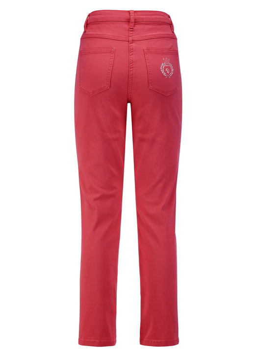 Hosen mit Knopf- und Reißverschluss - Edeljeans mit Stickerei in 7/8-Länge, in Größe 017 bis 052, in Farbe ROSA Ansicht 14