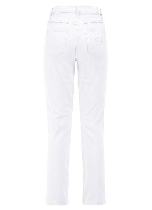 Hosen mit Knopf- und Reißverschluss - Edeljeans mit Stickerei in 7/8-Länge, in Größe 017 bis 052, in Farbe JEANSBLAU Ansicht 11