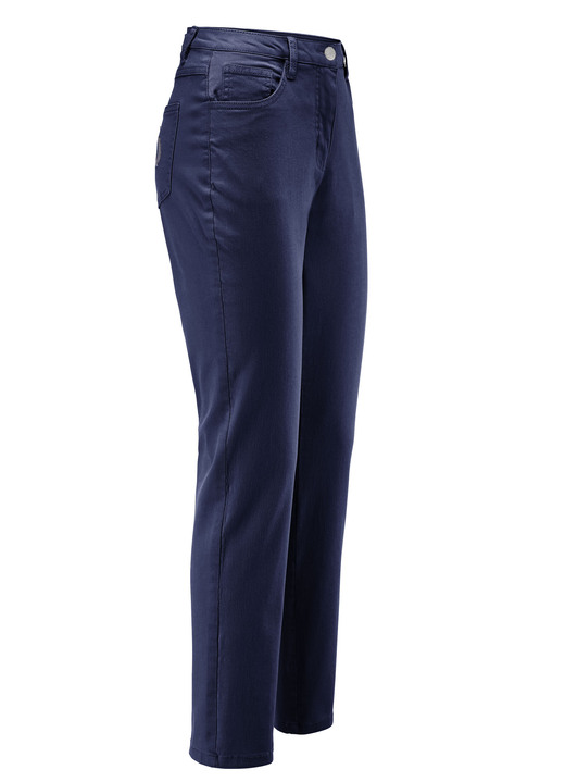 Hosen mit Knopf- und Reißverschluss - Edeljeans mit Stickerei in 7/8-Länge, in Größe 017 bis 052, in Farbe JEANSBLAU Ansicht 7