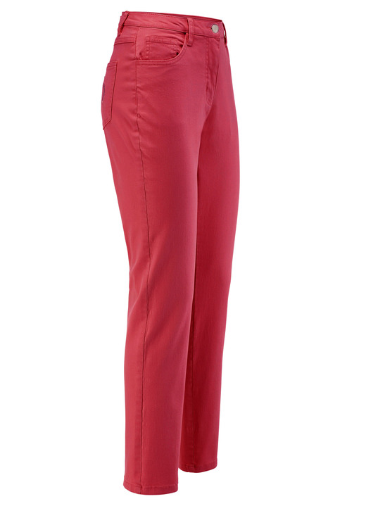 Hosen mit Knopf- und Reißverschluss - Edeljeans mit Stickerei in 7/8-Länge, in Größe 017 bis 052, in Farbe ROSA Ansicht 13