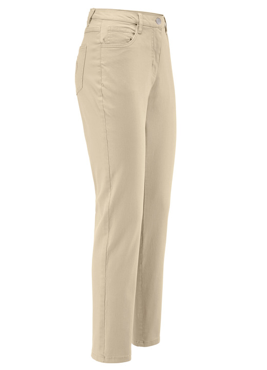 Hosen mit Knopf- und Reißverschluss - Edeljeans mit Stickerei in 7/8-Länge, in Größe 017 bis 052, in Farbe ROSA Ansicht 10