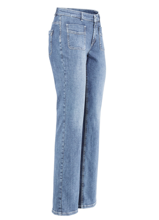 Hosen mit Knopf- und Reißverschluss - Magic-Jeans, in Größe 017 bis 050, in Farbe DUNKELBLAU Ansicht 4