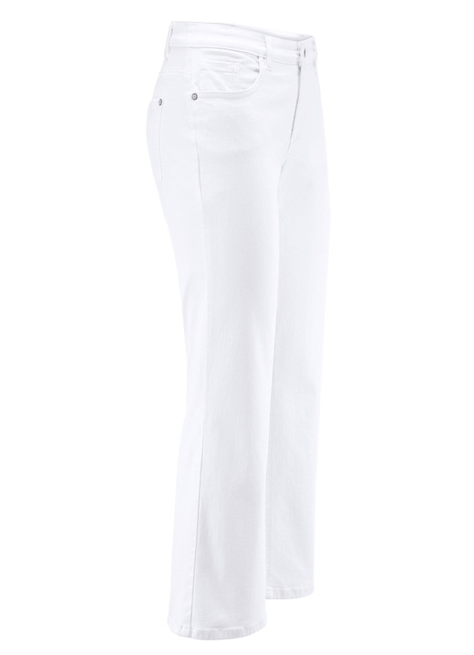 Hosen mit Knopf- und Reißverschluss - Magic-Jeans mit leicht ausgestelltem Bein , in Größe 017 bis 050, in Farbe JEANSBLAU Ansicht 4