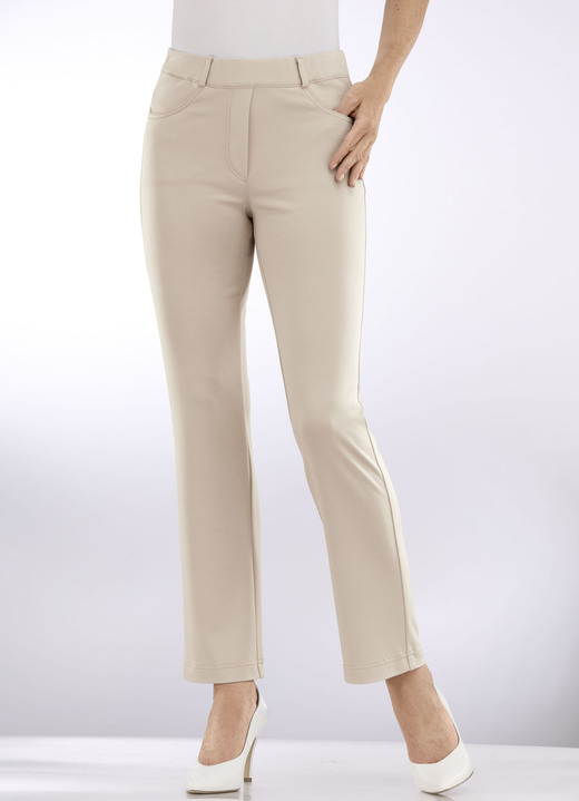 Hosen mit Knopf- und Reißverschluss - Hose in attraktiver Beinweite, in Größe 018 bis 052, in Farbe HELLBLAU Ansicht 9