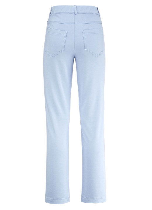 Hosen mit Knopf- und Reißverschluss - Hose in attraktiver Beinweite, in Größe 018 bis 052, in Farbe HELLBLAU Ansicht 2