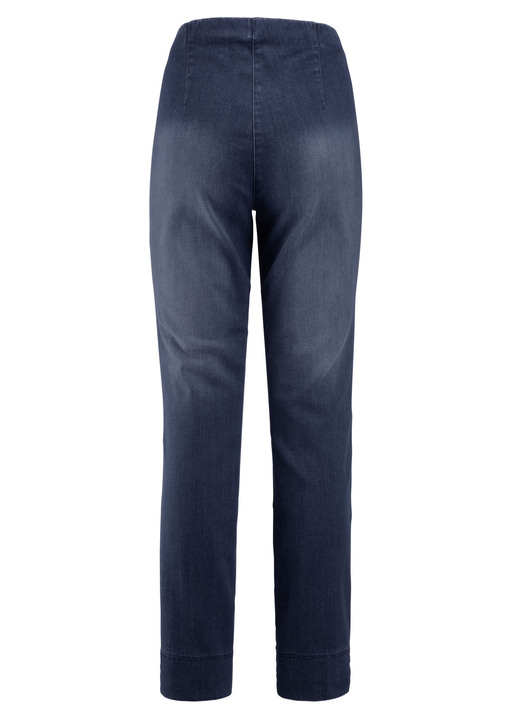 Hosen in Schlupfform - Jeans mit abgesteppten Biesen , in Größe 018 bis 052, in Farbe JEANSBLAU Ansicht 5
