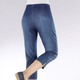Hosen in Schlupfform - Capri-Jeans mit streckenden Biesen, in Größe 018 bis 052, in Farbe DUNKELBLAU – Farbe JEANSBLAU – Ansicht 4
