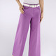 culotten - Culotte mit modisch weitem Bein , in Größe 018 bis 052, in Farbe LILA – Farbe LILA – Ansicht 3