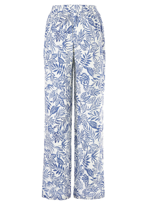 Hosen in Schlupfform - Hose in modischer Weite, in Größe 018 bis 052, in Farbe ECRU-BLAU Ansicht 2