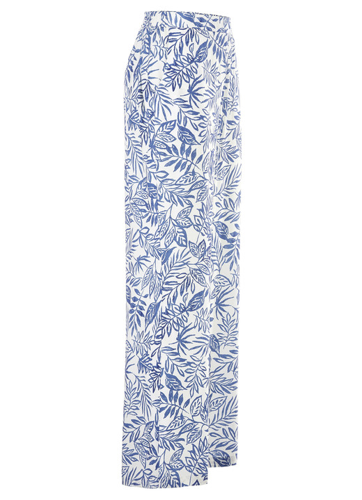 Hosen in Schlupfform - Hose in modischer Weite, in Größe 018 bis 052, in Farbe ECRU-BLAU Ansicht 1