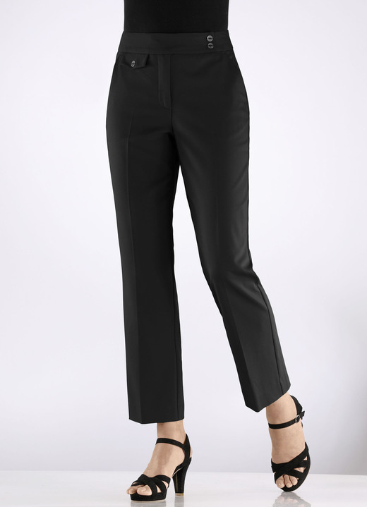 Hosen mit Knopf- und Reißverschluss - Knöchellange Hose, in Größe 017 bis 050, in Farbe PINK Ansicht 12