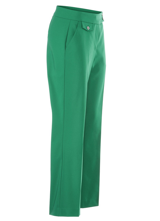 Hosen mit Knopf- und Reißverschluss - Knöchellange Hose, in Größe 017 bis 050, in Farbe GRÜN Ansicht 1