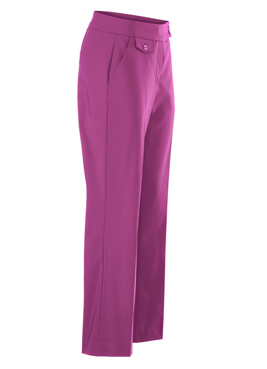 Hosen mit Knopf- und Reißverschluss - Knöchellange Hose, in Größe 017 bis 050, in Farbe GRÜN Ansicht 4