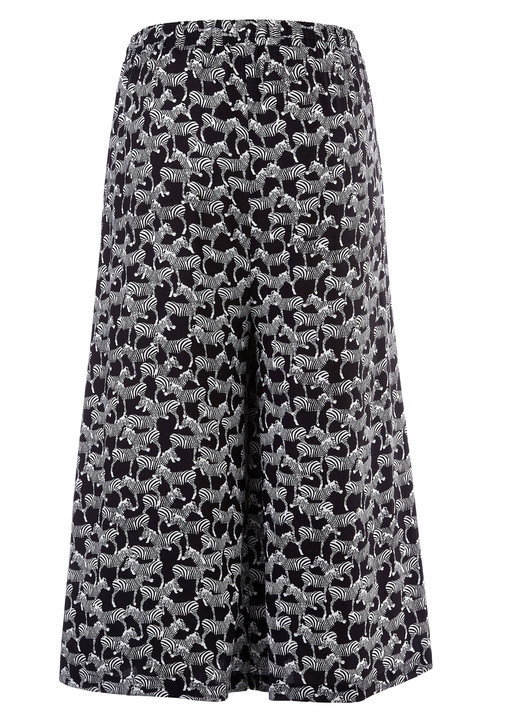 culotten - Culotte in Schlupfform, in Größe 036 bis 054, in Farbe SCHWARZ-WEISS Ansicht 2