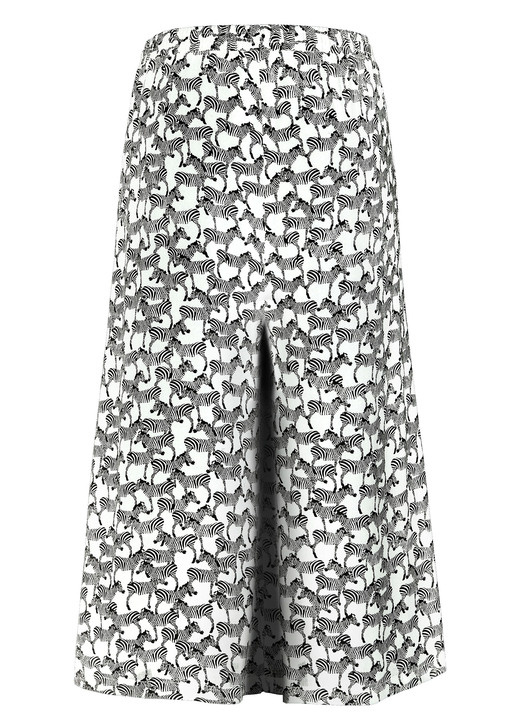 culotten - Culotte in Schlupfform, in Größe 036 bis 054, in Farbe WEISS-SCHWARZ Ansicht 2