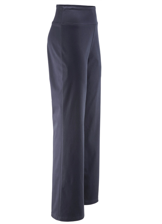 Hosen in Schlupfform - Soft-Stretch-Hose in modischer Weite, in Größe 017 bis 052, in Farbe MARINE Ansicht 1
