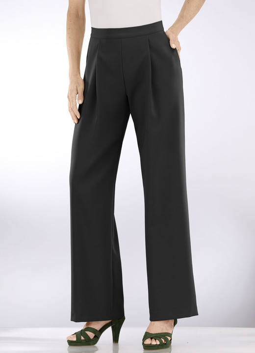 Hosen in Schlupfform - Hose mit Bundfalten in modischer Weite, in Größe 018 bis 052, in Farbe MARINE Ansicht 15