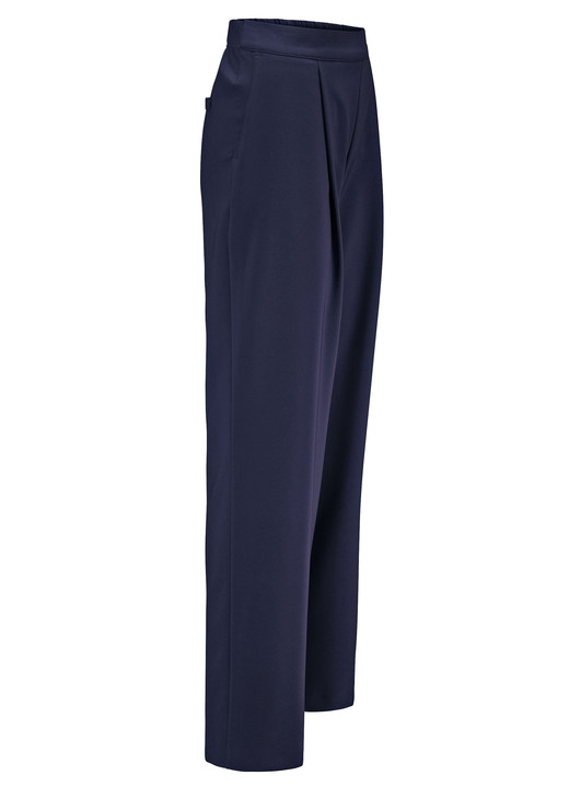 Hosen in Schlupfform - Hose mit Bundfalten in modischer Weite, in Größe 018 bis 052, in Farbe MARINE Ansicht 1