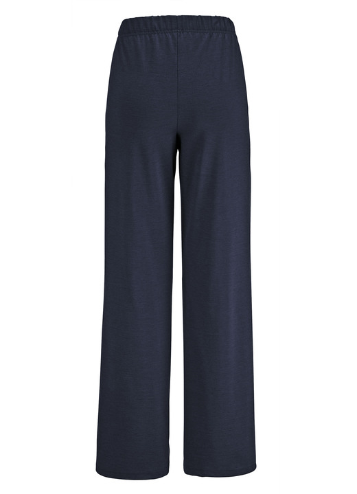 Hosen in Schlupfform - Hose in  modischer Weite , in Größe 018 bis 052, in Farbe MARINE MELIERT Ansicht 2