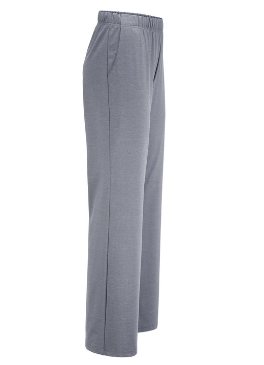 Hosen in Schlupfform - Hose in  modischer Weite , in Größe 018 bis 052, in Farbe MARINE MELIERT Ansicht 4