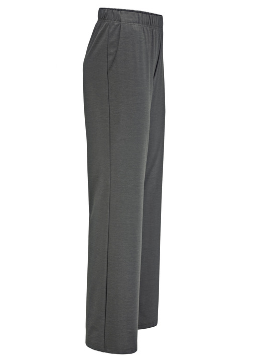 Hosen in Schlupfform - Hose in  modischer Weite , in Größe 018 bis 052, in Farbe MARINE MELIERT Ansicht 7