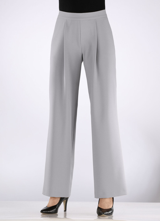 Klaus Modelle - Hose mit Bundfalten in modischer Weite, in Größe 018 bis 052, in Farbe SCHWARZ Ansicht 5