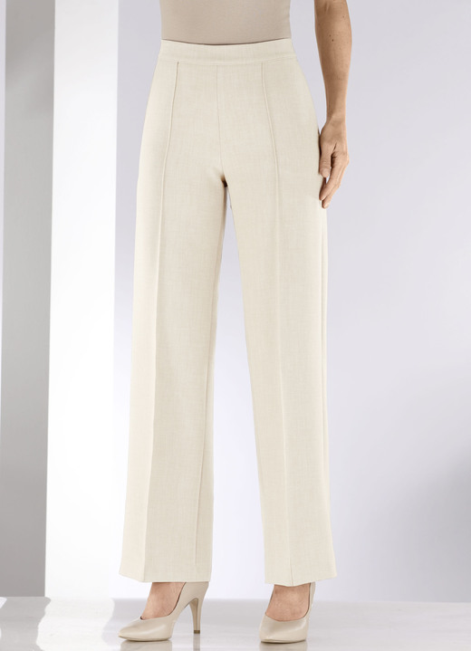 Hosen in Schlupfform - Hose in modischer Weite , in Größe 018 bis 052, in Farbe MARINE MELANGE Ansicht 12