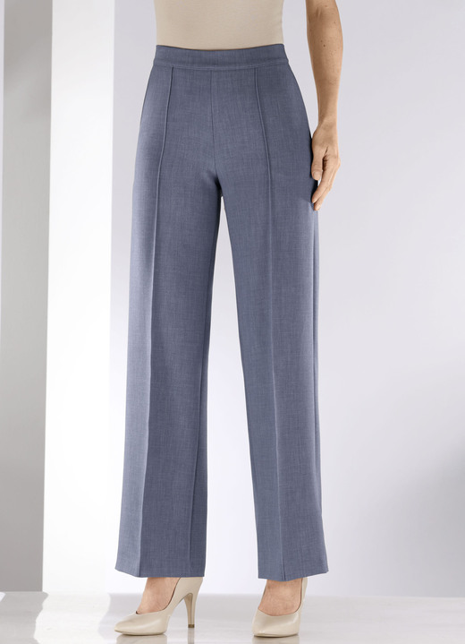 Hosen in Schlupfform - Hose in modischer Weite , in Größe 018 bis 052, in Farbe GRÜN MELANGE Ansicht 9