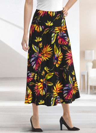 Rock mit farbbrillantem Druck