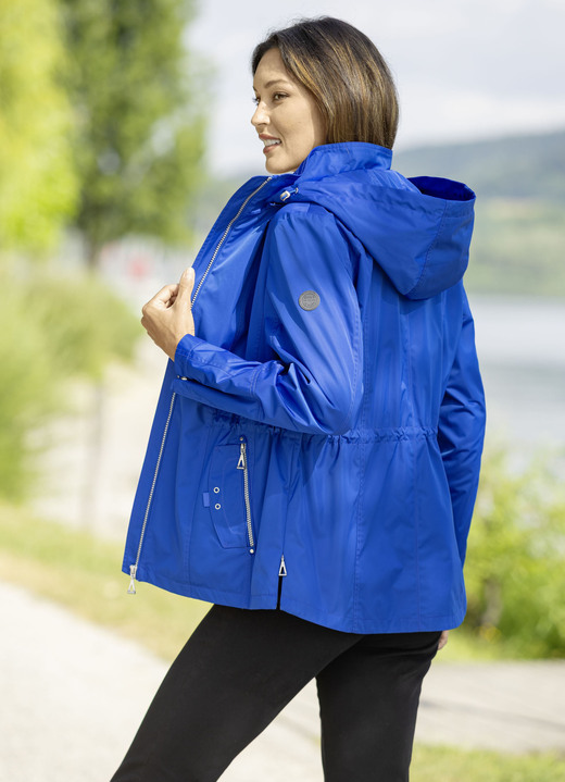 Kurz - Funktionsjacke mit abnehmbarer Kapuze, in Größe 036 bis 054, in Farbe ROYALBLAU Ansicht 2