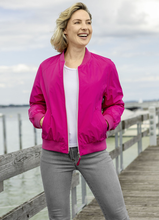 Kurz - Funktions-Wendeblouson mit 2-Wege-Reißverschluss, in Größe 034 bis 052, in Farbe PINK Ansicht 1