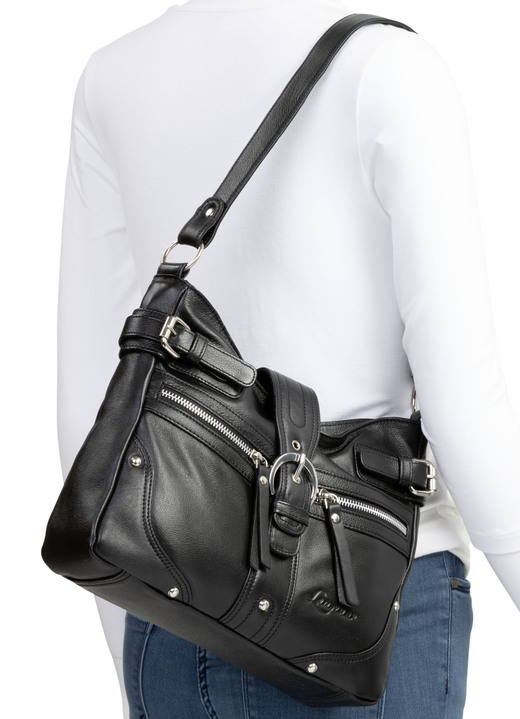 Taschen - Laurina, Tasche, Damen, aus Leder, in Farbe RUBINROT Ansicht 6