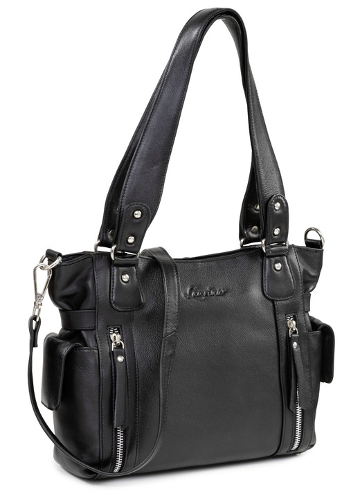Taschen - Laurina, Tasche, Damen, mit abnehmbarem, verstellbarem Umhängeriemen, in Farbe SCHWARZ Ansicht 1