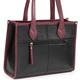 Taschen - Laurina, Tasche, Damen, aus Leder, in Farbe SCHWARZ-BORDEAUX – Farbe SCHWARZ-BORDEAUX – Ansicht 2