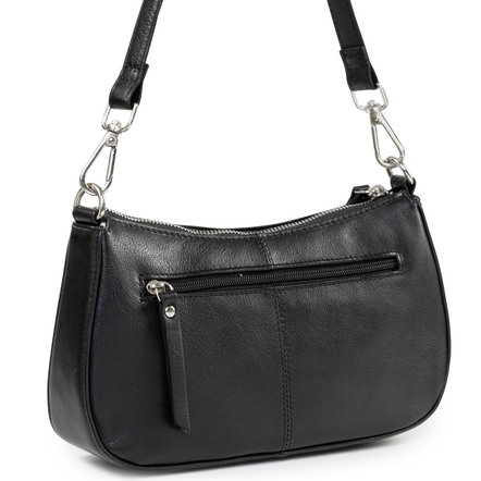 Taschen - Laurina, Tasche, Damen, mit abnehmbarem, verstellbarem Riemen, in Farbe SCHWARZ – Farbe SCHWARZ – Ansicht 