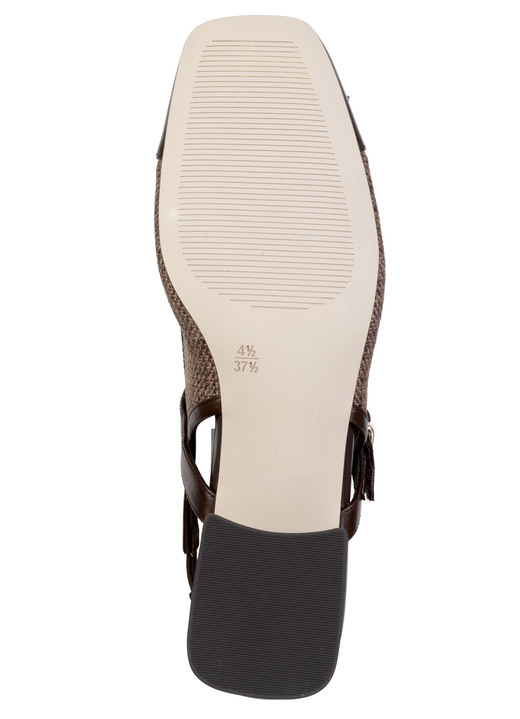 Damenmode - ELENA EDEN, schicke Damen-Slingpumps, Weite G, mit Klettverschluss, in Größe 3 1/2 bis 7 1/2, in Farbe CREME Ansicht 6