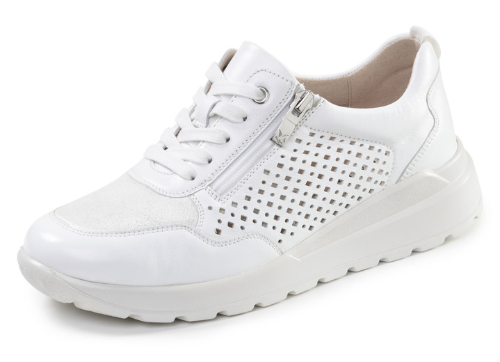 Slipper & Schnürschuhe - Caprice, sommerliche Damen-Sneaker, Weite K, mit herausnehmbarem Fußbett, in Größe 036 bis 042, in Farbe GOLD Ansicht 4