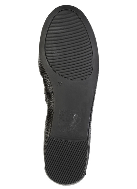 Damenmode - ELENA EDEN, schicke Damen-Ballerinas, Weite G, mit herausnehmbarem Fußbett, in Größe 036 bis 042, in Farbe ANTIKGOLD Ansicht 8