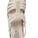 Sandaletten & Pantoletten - ELENA EDEN, schicke Damen-Sandalen, Weite G, mit herausnehmbarem Fußbett, in Größe 036 bis 042, in Farbe SAND – Farbe SAND – Ansicht 2