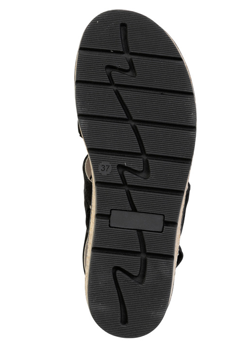 Damenmode - ELENA EDEN, schicke Damen-Sandalen, Weite G, mit herausnehmbarem Fußbett, in Größe 036 bis 042, in Farbe SAND Ansicht 6