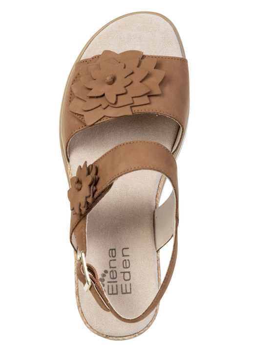 Damenmode - ELENA EDEN, leichte Damen-Sandaletten, Weite G, mit Klettverschluss, in Größe 036 bis 042, in Farbe MARINE Ansicht 5