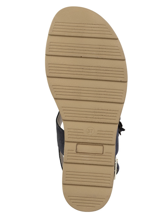 Sandaletten & Pantoletten - ELENA EDEN, leichte Damen-Sandaletten, Weite G, mit Klettverschluss, in Größe 036 bis 042, in Farbe MARINE Ansicht 3